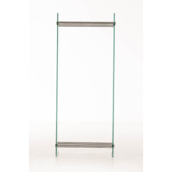 Porte-bûches Dacio verre clair 35x40x150
