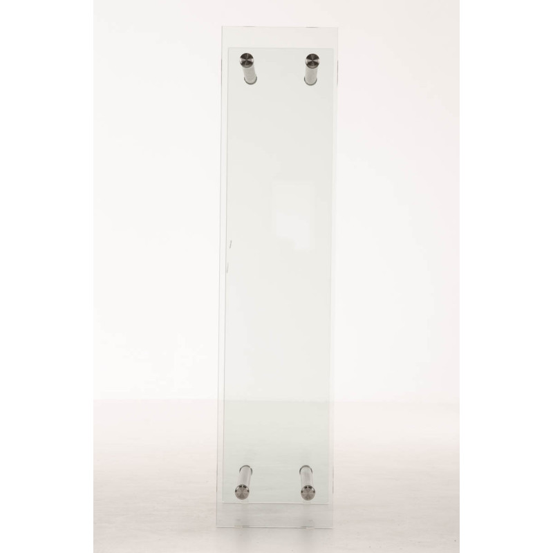 Porte-bûches Dacio verre clair 35x40x150