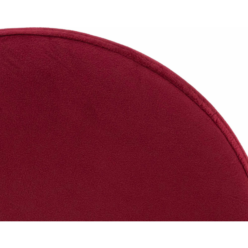 Tabouret de bar Ponte en velours rouge