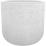 EDA PLASTIQUE - Pot rond 50 cm Graphit'Up - 67 L - Blanc cérusé