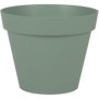 EDA PLASTIQUE - Pot de fleur rond Toscane - ÿ 30 x H26 cm - 10 L - Vert laurier