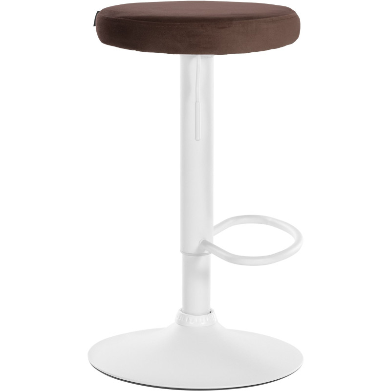 Tabouret de bar Ponte velours brun