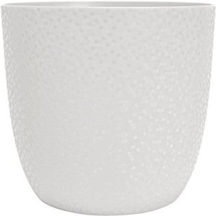 EDA Cache-pot OPALE ÿ 29,5 cm - Volume 14,8 L - Blanc ivoire