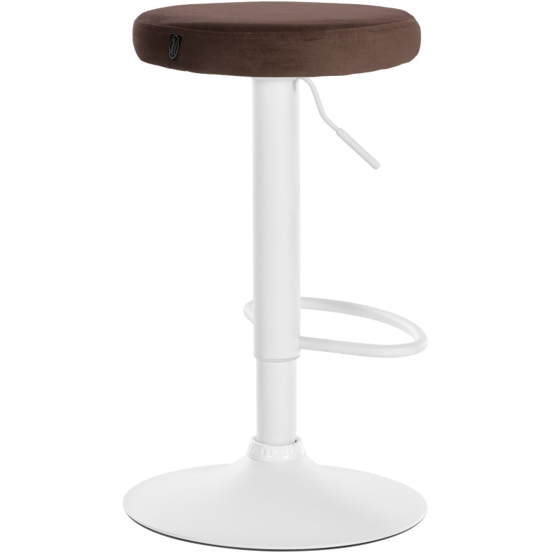 Tabouret de bar Ponte velours brun