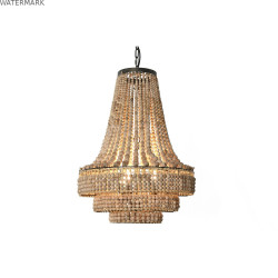 Suspension Home ESPRIT Marron Naturel Bois Métal 56,5 x 56,5 x 144 cm