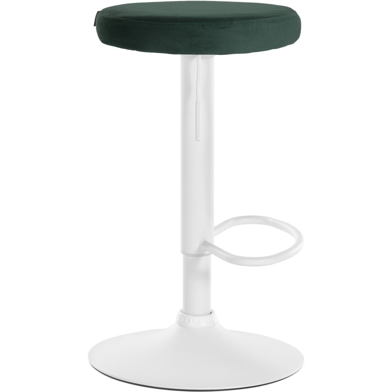 Tabouret de bar Ponte velours vert