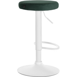 Tabouret de bar Ponte velours vert