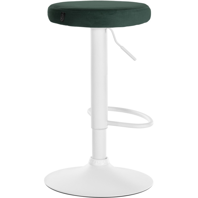 Tabouret de bar Ponte velours vert