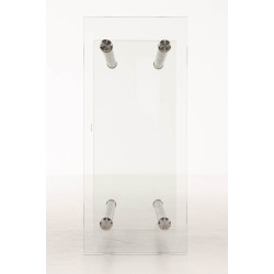 Porte-bûches Dacio verre clair 35x80x100