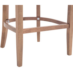 Tabouret de bar en tissu Lakewood, lumière antique brun