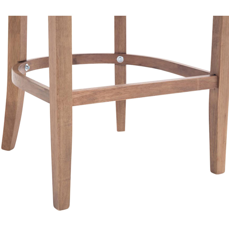 Tabouret de bar en tissu Lakewood, lumière antique brun