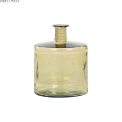 Vase DKD Home Decor Ambre Corde Verre trempé 35 x 35 x 45 cm