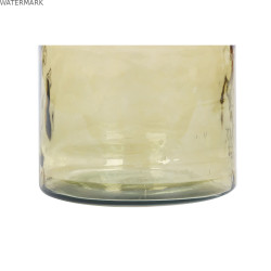 Vase DKD Home Decor Ambre Corde Verre trempé 35 x 35 x 45 cm