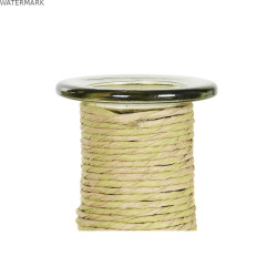 Vase DKD Home Decor Ambre Corde Verre trempé 35 x 35 x 45 cm