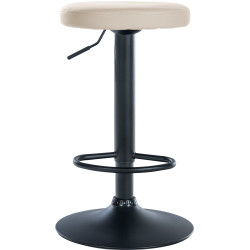 Tabouret de bar Ponte simili cuir crème