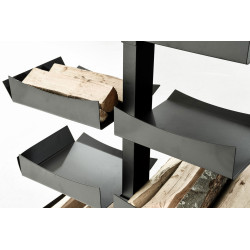Porte-bûches de chauffage Zanka