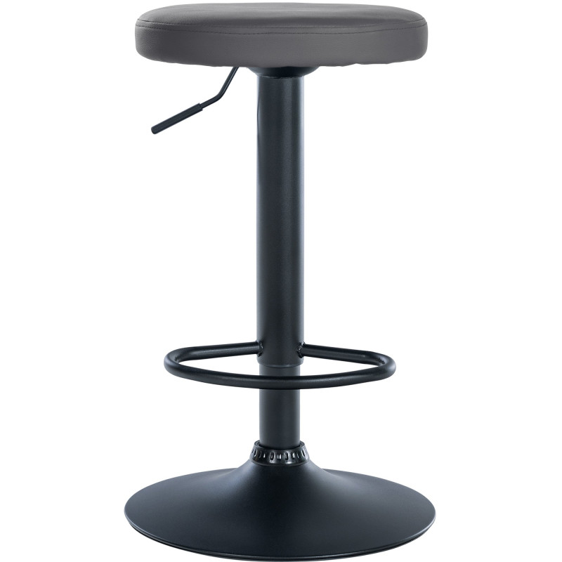 Tabouret de bar Ponte simili cuir gris
