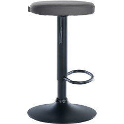 Tabouret de bar Ponte simili cuir gris