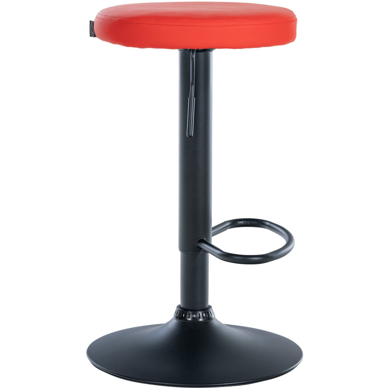 Tabouret de bar Ponte simili cuir rouge