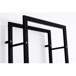 Porte-bûches de cheminée Keri Wall V3 25x60x150 cm