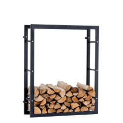 Porte-bûches de cheminée Keri Wall V3 25x100x100 cm