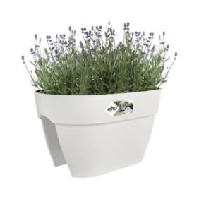 ELHO - Pot de fleurs -  Vibia Campana Flower Bridge 40 - Blanc Soie - Balcon extérieur - L 26 x W 39 x H 22 cm