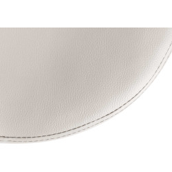 Tabouret de bar Ponte, similicuir blanc