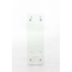 Porte-bûches de cheminée Dacio verre clair 35x80x100 cm