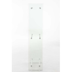 Support à bûches Dacio verre clair 35x35x140 (6 trous)