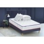 CONFORT DESIGN Pack complet Matelas 700 Ressorts + Sommier Bleu denim +  Couette + 2 Oreillers 160x200cm CHANTILLY