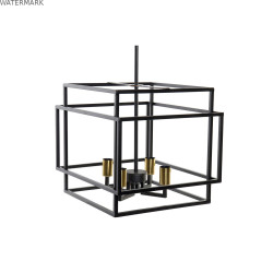 Suspension DKD Home Decor Noir Métal 40 W 47 x 40 x 142 cm