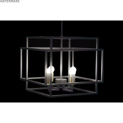 Suspension DKD Home Decor Noir Métal 40 W 47 x 40 x 142 cm