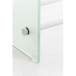 Porte-bûches de chauffage Dacio verre à lait 35x35x180 (6 trous)