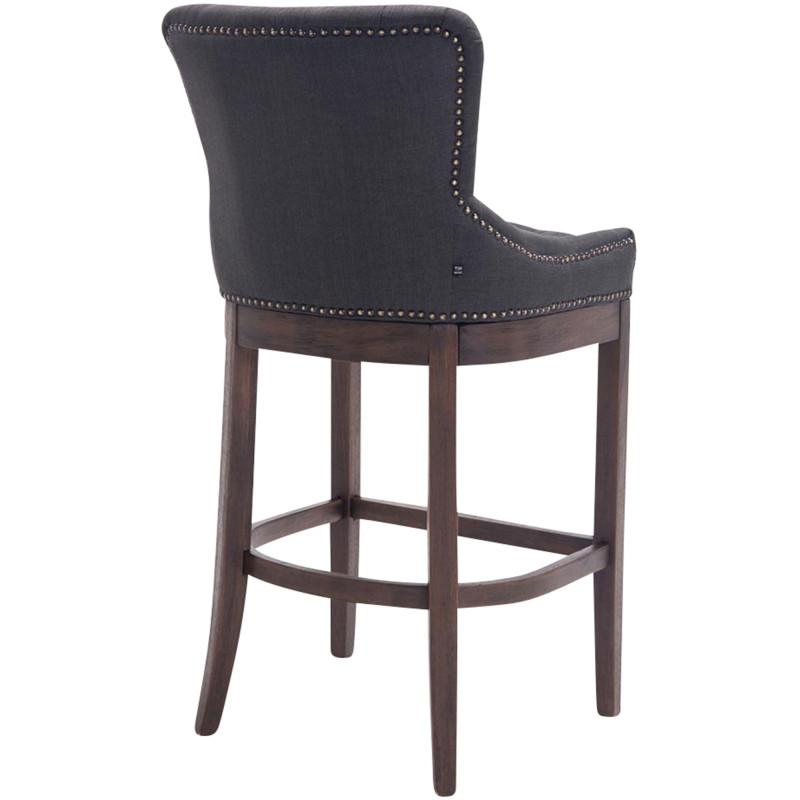 Tabouret de bar en tissu Lakewood, antique gris foncé