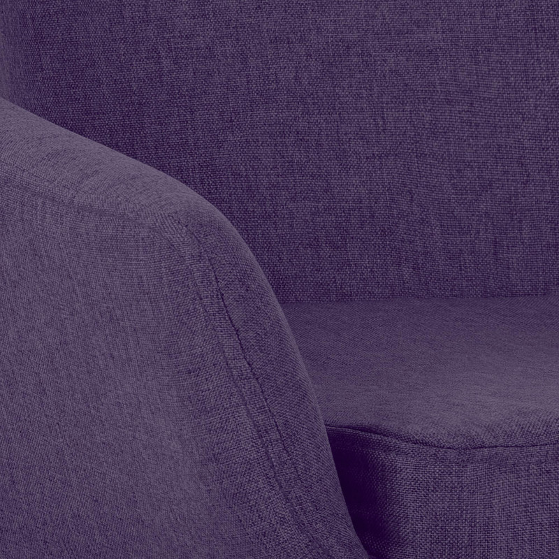 Tabouret de bar en tissu Grant violet