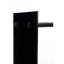 Support à bûches Dacio verre noir 35x60x80