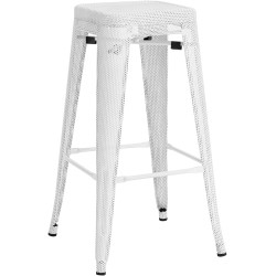 Tabouret de bar Fletcher blanc