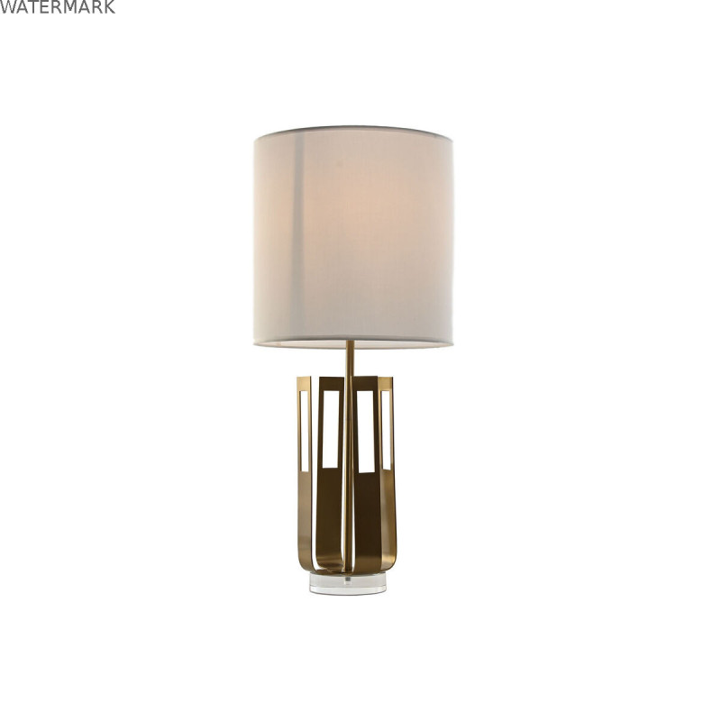 Lampe de bureau Home ESPRIT Blanc Doré Fer 50 W 220 V 35 x 35 x 78 cm