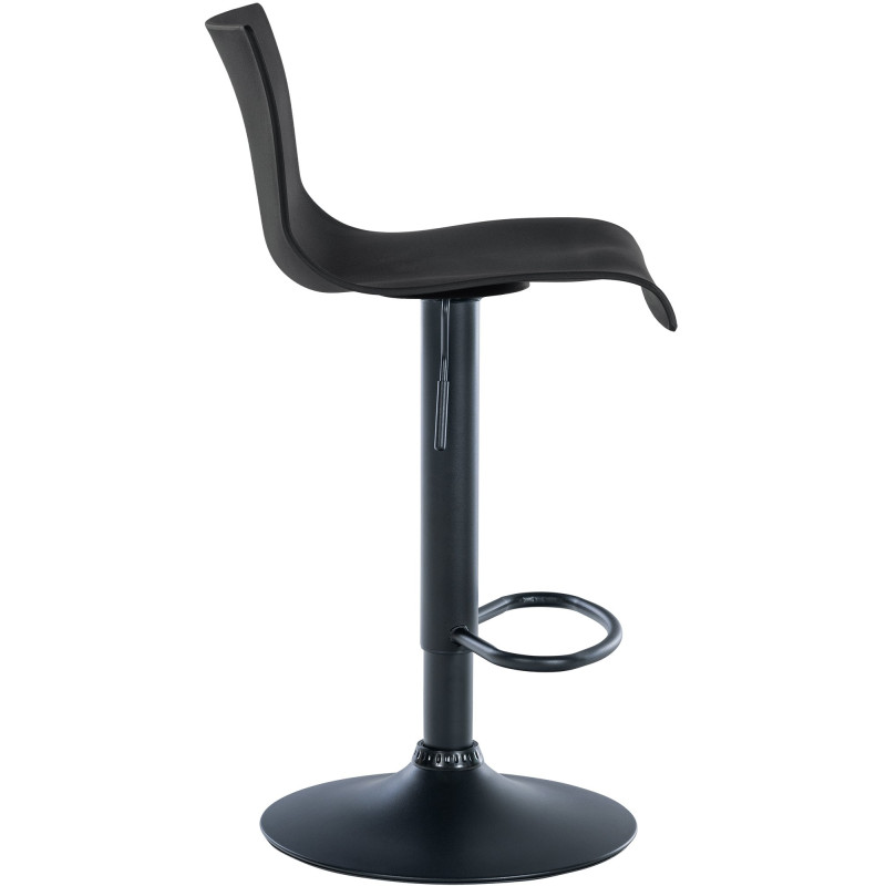 Tabouret de bar en plastique Branford noir