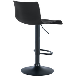 Tabouret de bar en plastique Branford noir