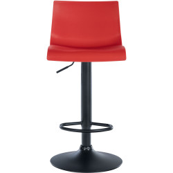 Tabouret de bar en plastique Branford rouge