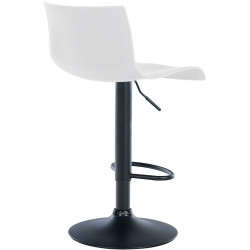 Tabouret de bar en plastique Branford blanc
