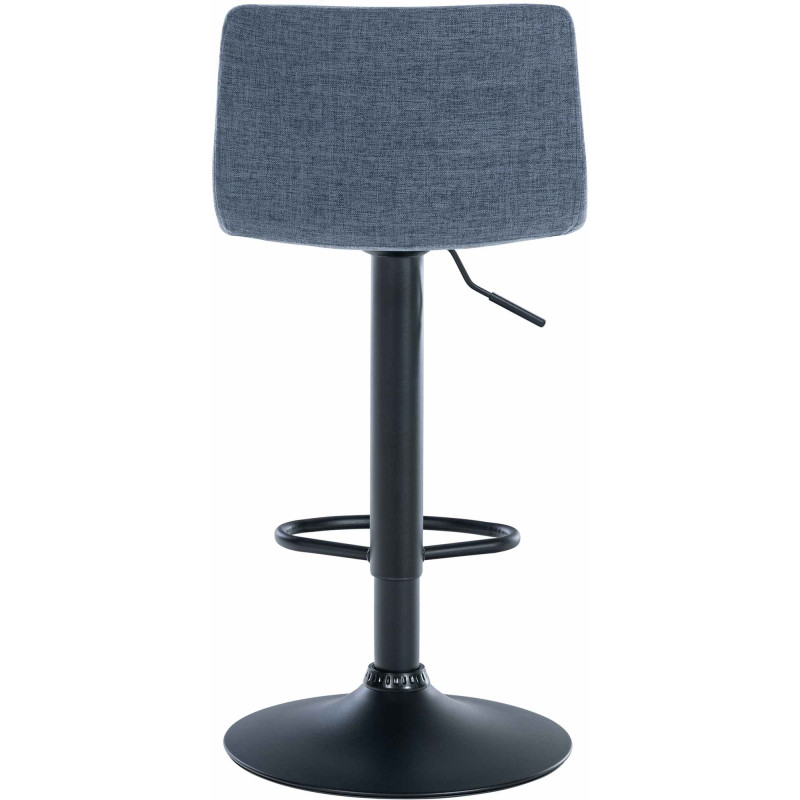 Tabouret de bar en tissu Branford bleu