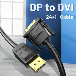 Adaptateur DisplayPort vers DVI Vention HAFBH Noir 1 m