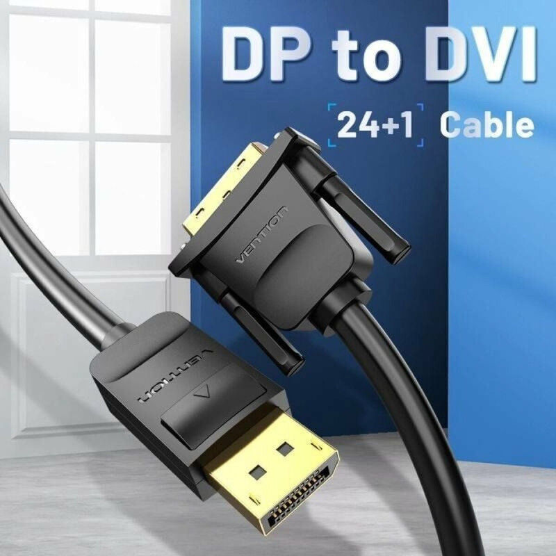 Adaptateur DisplayPort vers DVI Vention HAFBG Noir 1,5 m