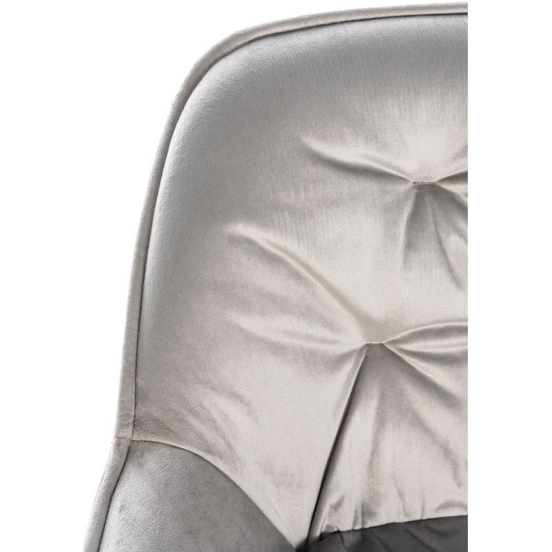 Ensemble de 2 tabourets de bar en velours Gibson gris
