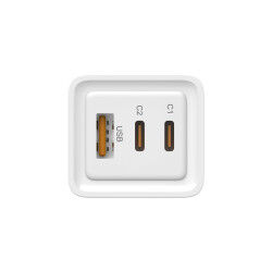 Chargeur mural LEOTEC LECSPH65W3W 65 W Blanc