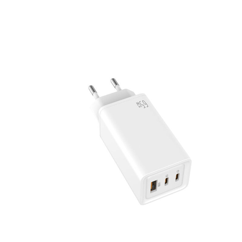 Chargeur mural LEOTEC LECSPH65W3W 65 W Blanc