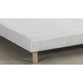 DEKO DREAM Rakenne - Sommiers tapissiers a lattes x 2 - 180 x 200 - Bois massif blanc + pieds