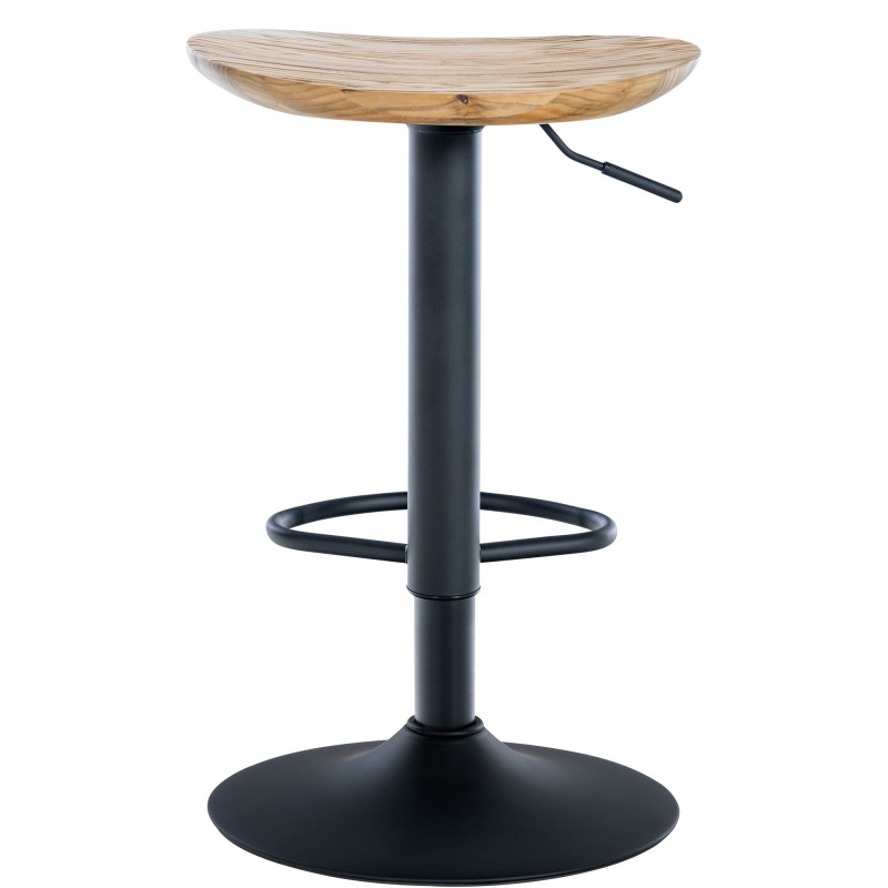 Lot de 2 tabourets de bar Skelde nature